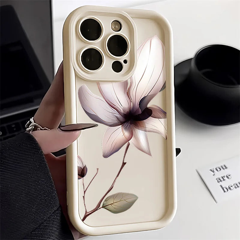 Aesthetic Rose Flower Phone Case