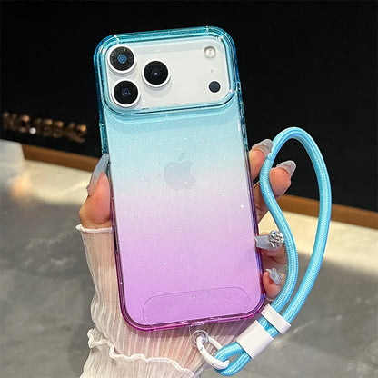 Gradient Colorful Transparent Phone Case For iPhone