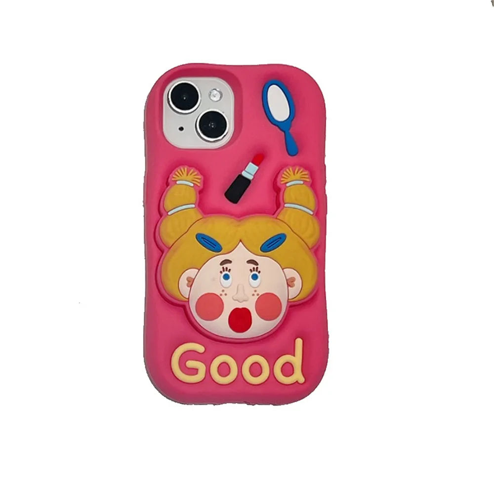 Cartoon Cute Yellow Haired Girl Phone Case