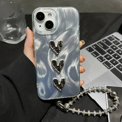 Luxury 3D Love Heart Soft Phone Case