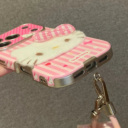 Large Window Texture Hello Kitty Phone Case For iPhone