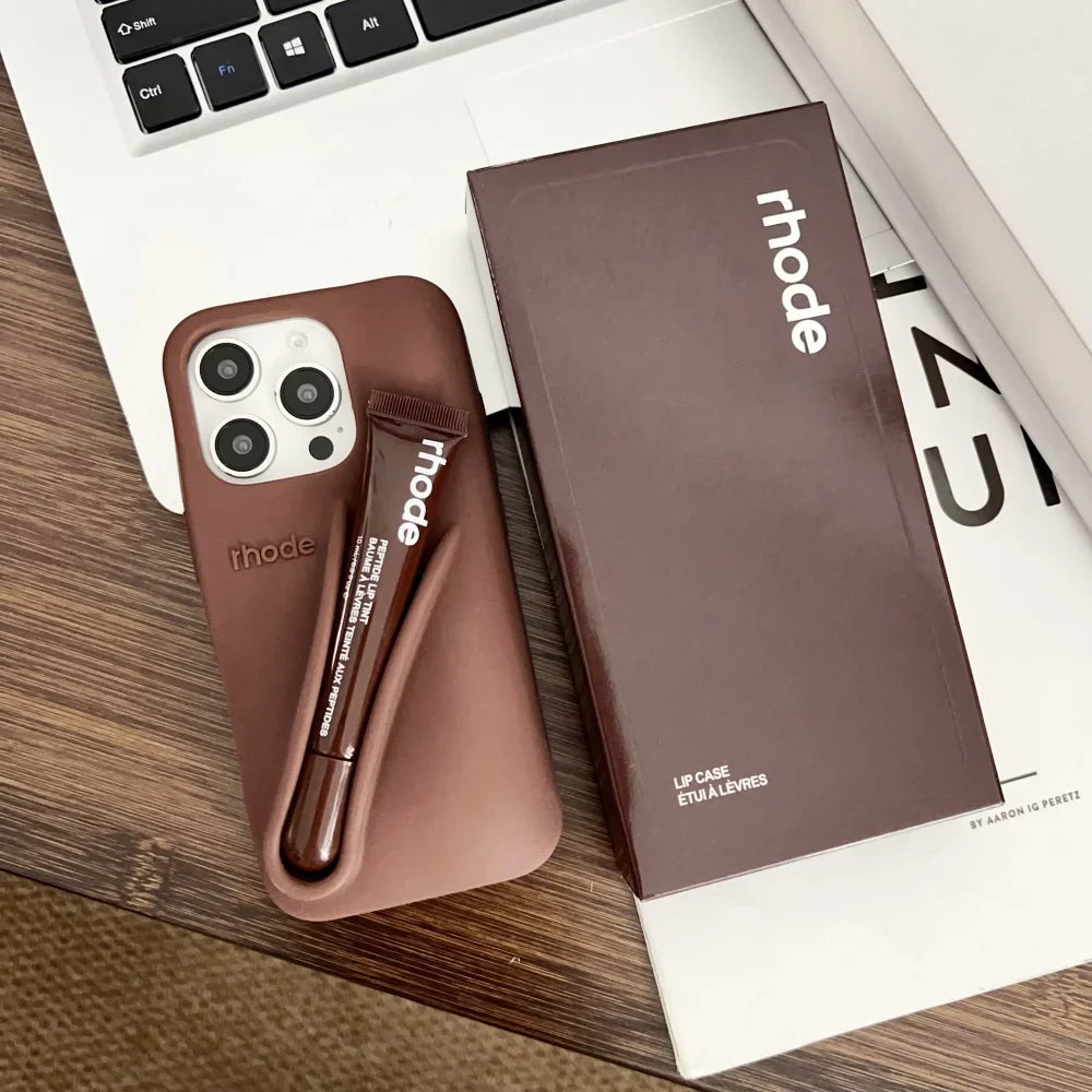 Rhode Phone Case Lip Case Rhode Soft Silicone Phone Case With Box
