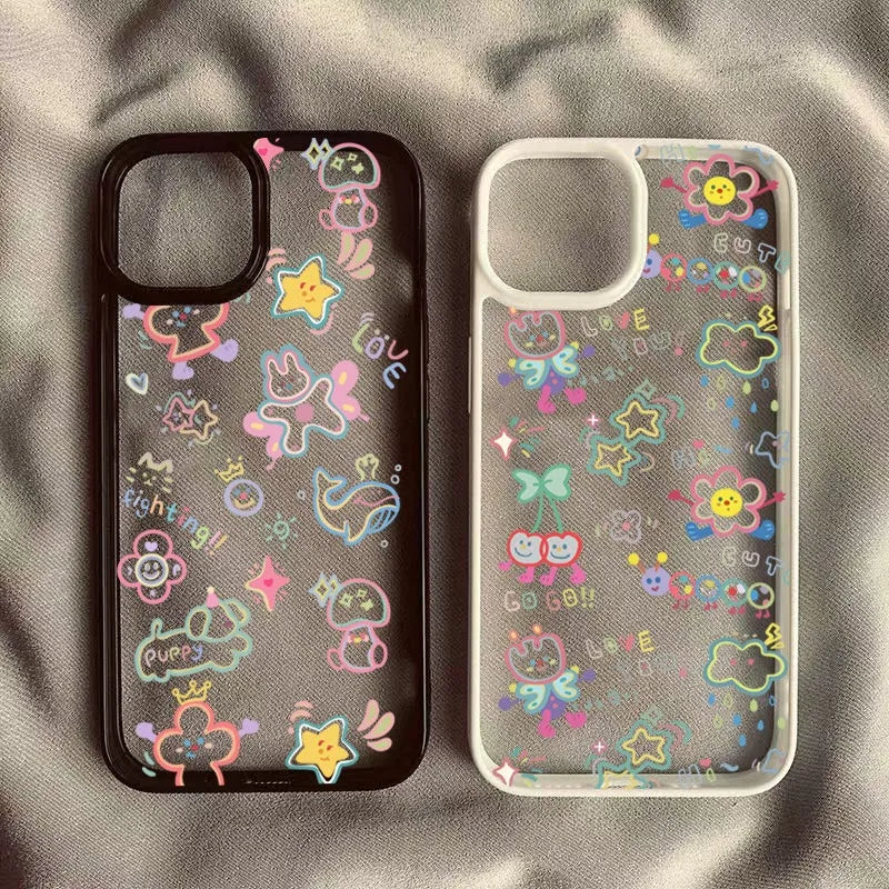 Mini Cute Colorful Cartoon Pattern Cover Phone Case