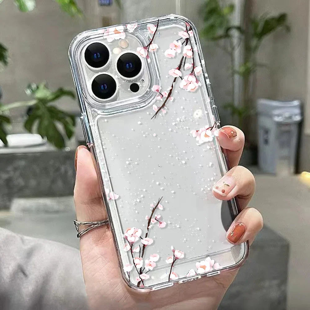 Flower Soft Clear Phone Case