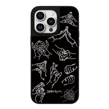 Mirror Surface Anime Gesture Phone Case