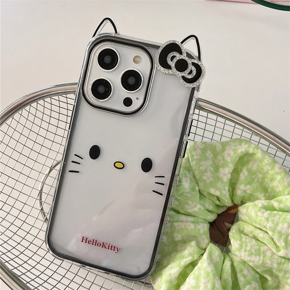 Cute Cat Ears Simple Lovely Hello Kitty Phone Case