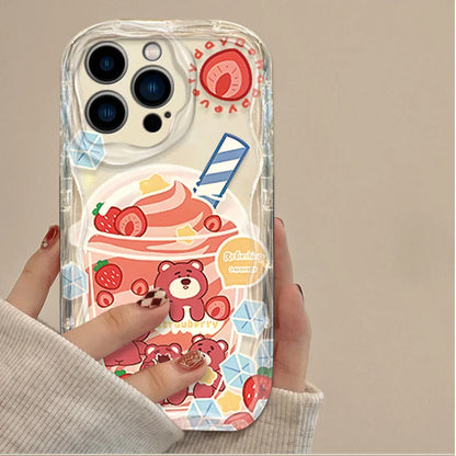 Disney WinniethePooh Strawberry Shortcake Bear Case For iPhone