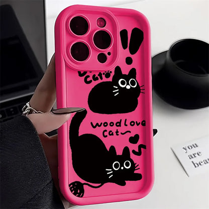 Black Cat Phone Case