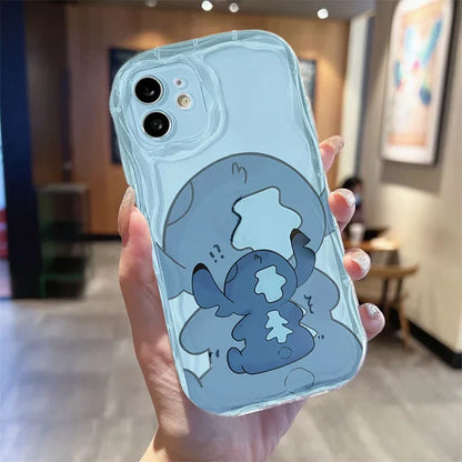 3D Ears Toy Stitch Mickey Minnie Winnie Disney Cartoon Phone Case For iPhone