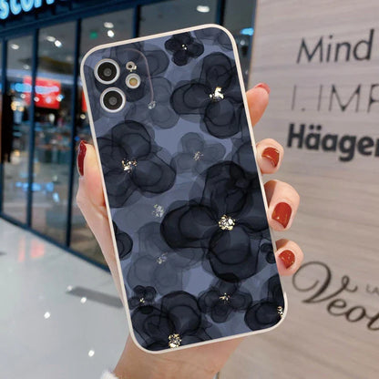 Black Flower Phone Case