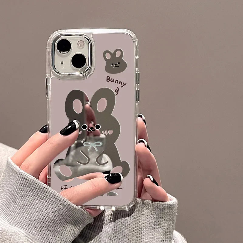 Cartoon Fruit Make Up Mirror Phone Case