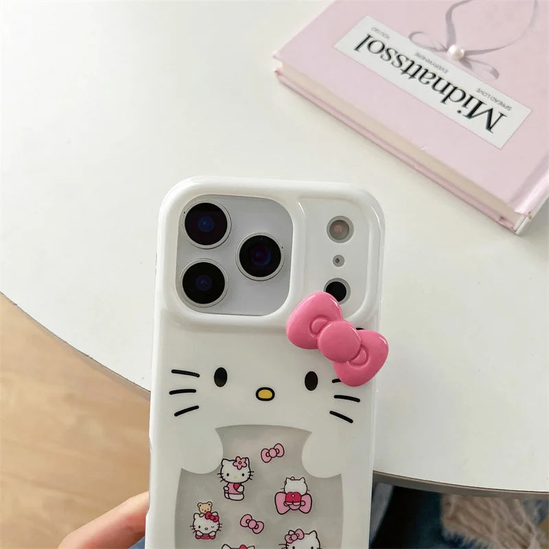 Korean Cute 3D Hellokitty Phone Case For iPhone