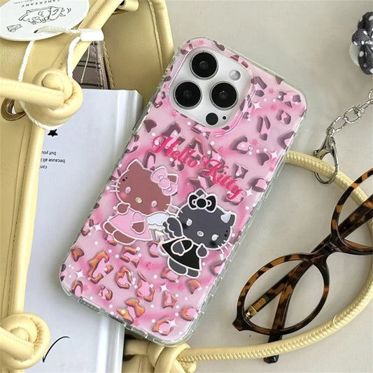 Art Pink Hello Kitty Angels and Demons Phone Case