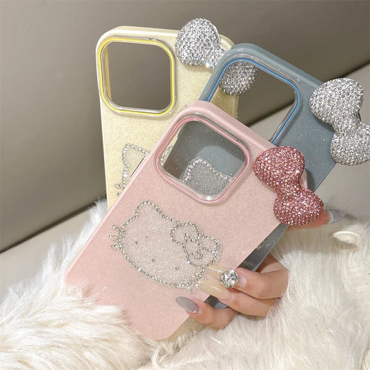 Candy Glitter Cute Diamond Hello Kitty Phone Case