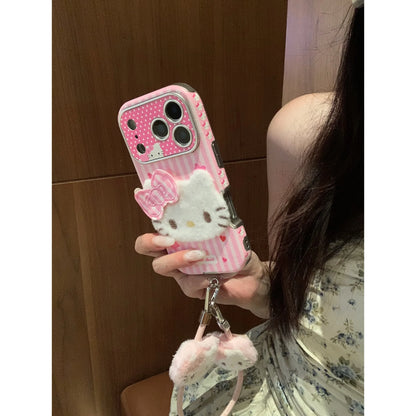 Large Window Texture Hello Kitty Phone Case For iPhone