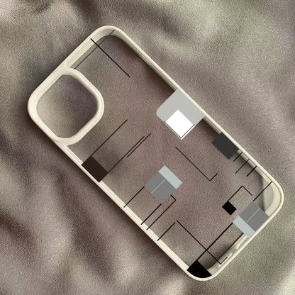 Lrregular Lines Creative Geometry Shockproof Clear Phone Case