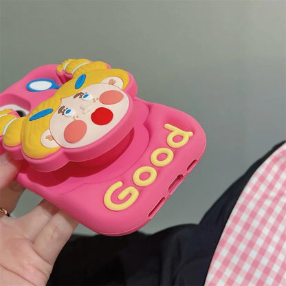 Cartoon Cute Yellow Haired Girl Phone Case