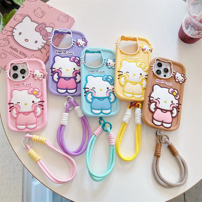 Cartoon Hello Kitty Silicone Phone Case