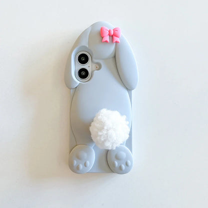 Cute Cartoon Hairball Tail Holder Benny Rabbit Phone Case