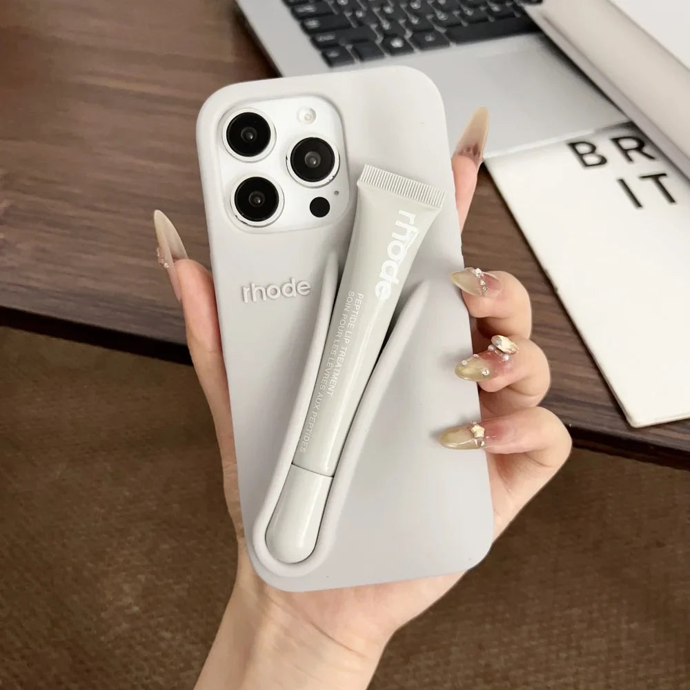 Rhode Phone Case Lip Case Rhode Soft Silicone Phone Case With Box