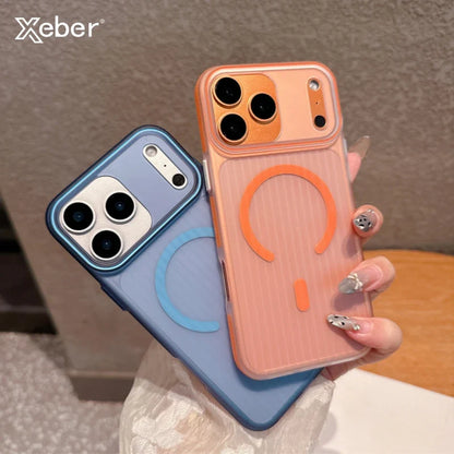 Matte Corrugated For Magsafe Magnetic Wireless Charging Case For iPhone