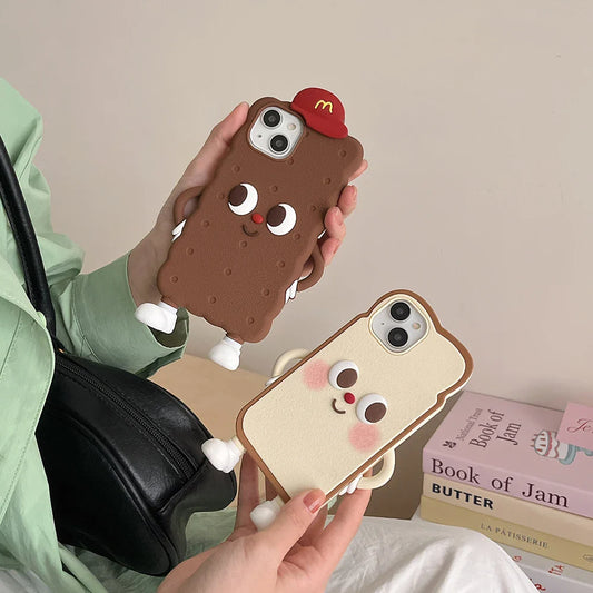Chocolate Toast Cookies Soft Silicone Phone Case