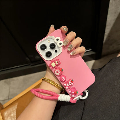 Disney Pink Strawberry Bear Phone Case