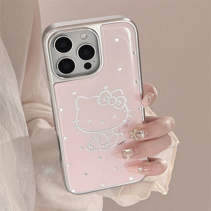 Luxury Plating Candy Cute Hello Kitty Phone Case