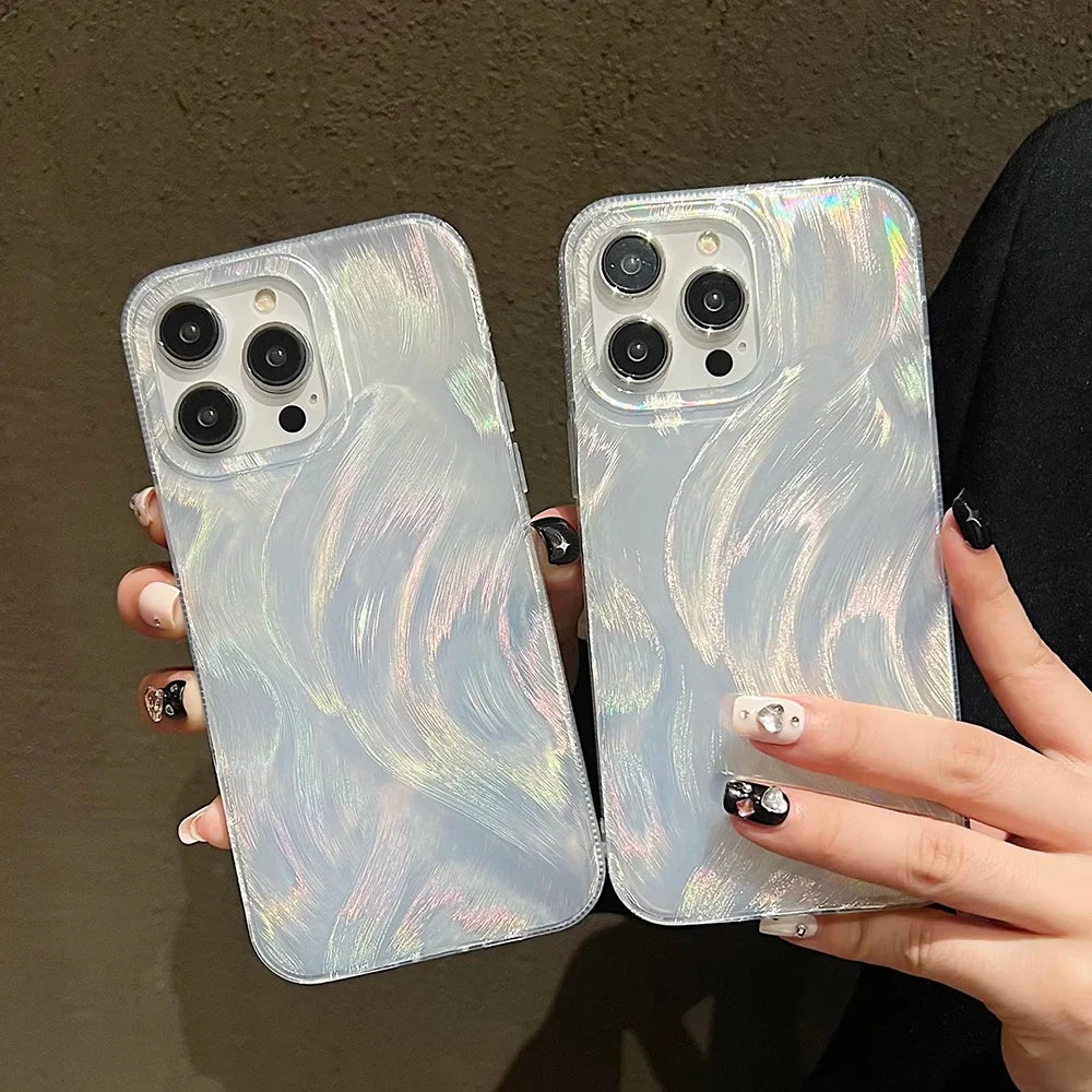 Colorful Laser Silicone Soft Phone Case