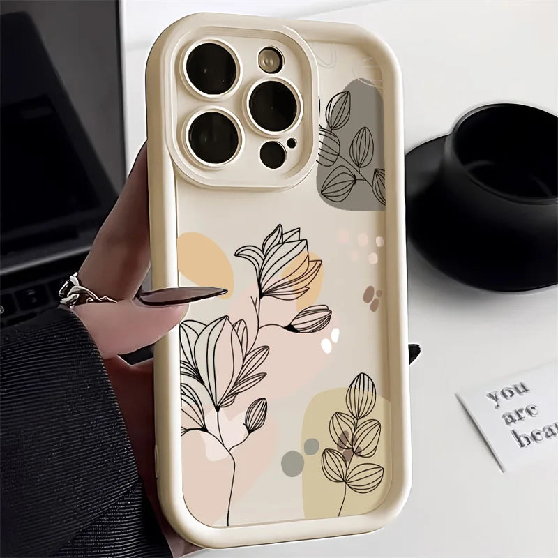 Abstract Plants Phone Case