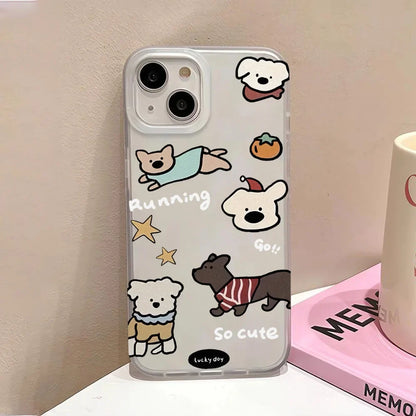 Cartoon Cute Puppy Phone Case For iPhone