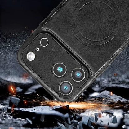For Magsafe Magnetic Leather Phone Case For iPhone