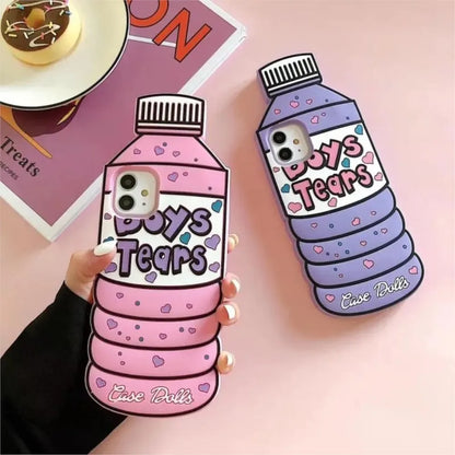 Funny 3D Cartoon Water Bottle Phone Case