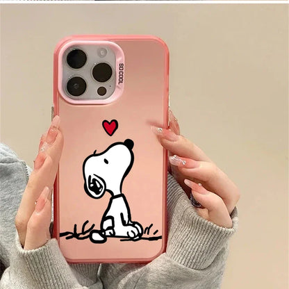Lovely Snoopy Cartoon Case For iPhone