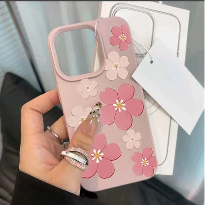 Korean Floral Flowers Phone Case For IPhone