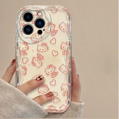 Sanrio Hello Kitty Soft Phone Case For iPhone