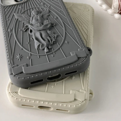 New Fashion Classical Art Angel Statue Silicone Phone Case