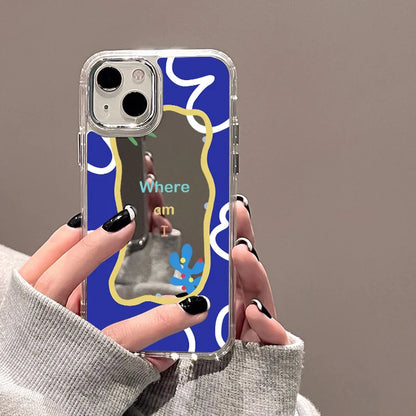 Cartoon Fruit Make Up Mirror Phone Case