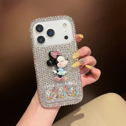 Kawaii Minnie Rhinestone Bling Crystal Phone Case For iphone