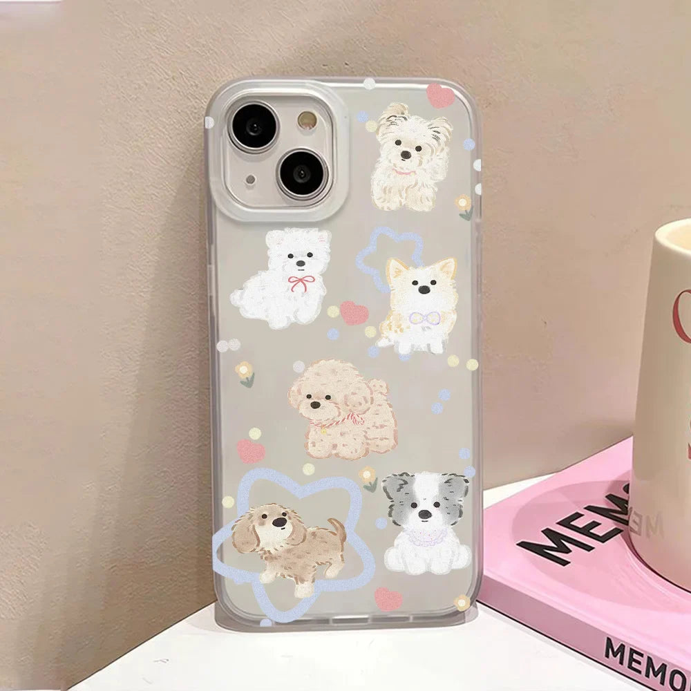 Cartoon Cute Puppy Phone Case For iPhone
