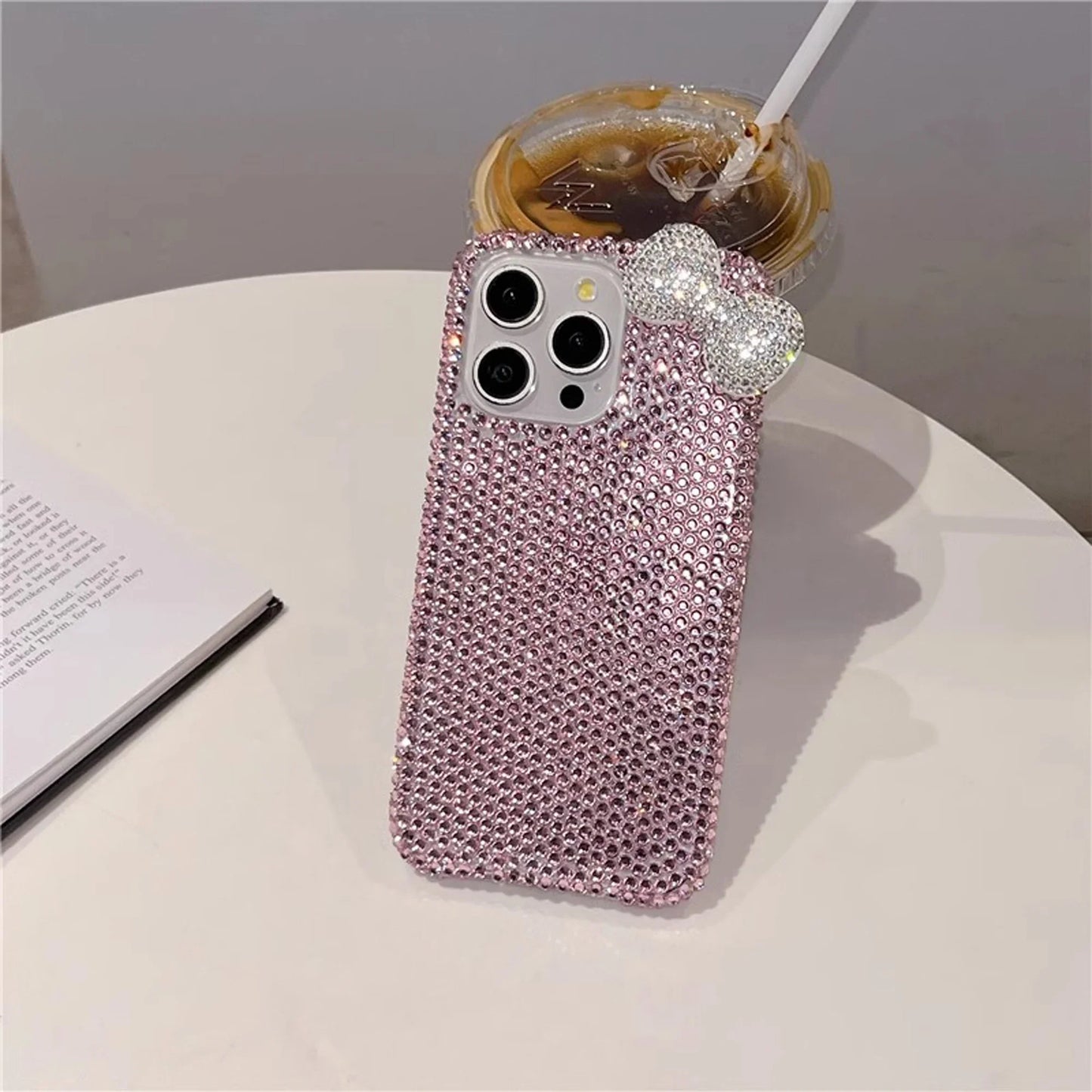 Premium Cute Full Diamond Bow Phone Case