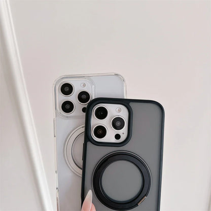 Luxury Magnetic Stand Matte For Magsafe Phone Case