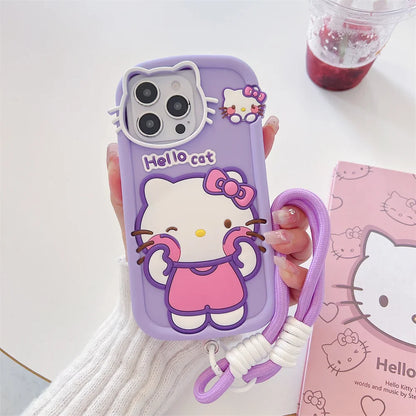 Cartoon Hello Kitty Silicone Phone Case