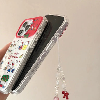 Kawaii Cute Happy Hello Kitty Cat Phone Case For iPhone