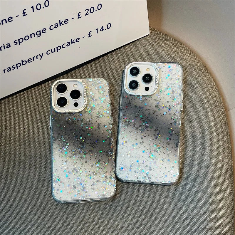 Luxury Gradient Sequins Sparkling Phone Case For iPhone