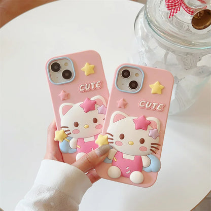 Hello Kitty Cartoon Silicone Phone Case