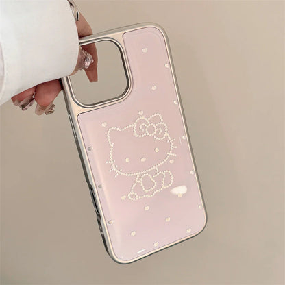 Luxury Plating Candy Cute Hello Kitty Phone Case