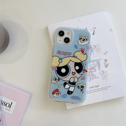 Korean Cartoon Three-dimensional Eyes Phone Case For iPhone