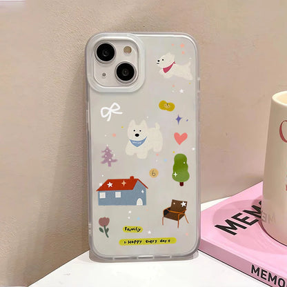 Cartoon Cute Puppy Phone Case For iPhone