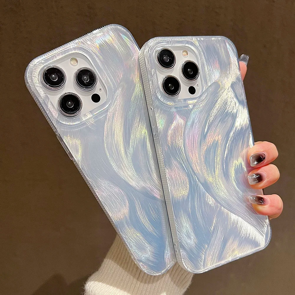 Colorful Laser Silicone Soft Phone Case